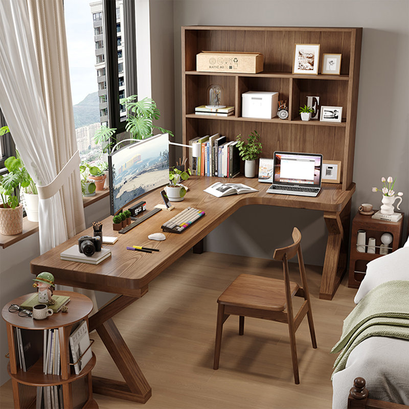 Trent Austin Design® Solid wood corner desk and bookcase